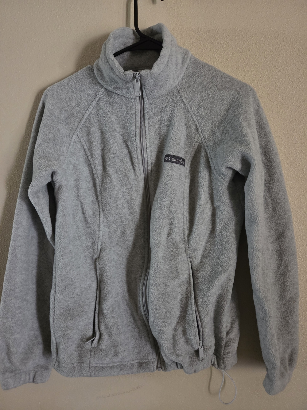 Columbia Light Gray Full-Zip Fleece Jacket